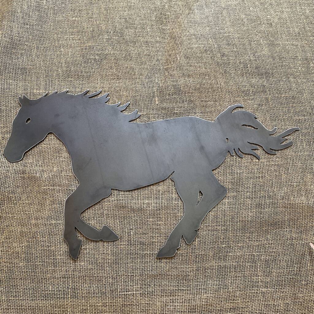Large Metal Running Horse Wall By Suffolk Style