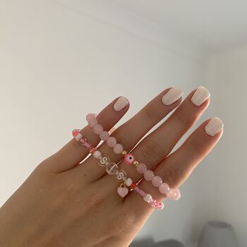 Personalised Pink Neon Bracelets, 2 of 2