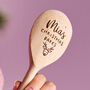 Personalised Christmas Bakes Wooden Spoon, thumbnail 2 of 4