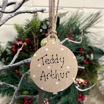 Baby's 1st Christmas Decoration Tree Bauble 2025, 7 of 7