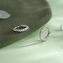 Sterling Silver Minimalist Braided Huggie Hoops, thumbnail 6 of 11