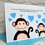 'New Big Brother' Personalised Baby Card, thumbnail 2 of 3