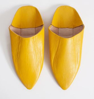 Moroccan Classic Pointed Womens Babouche Slippers, 10 of 12