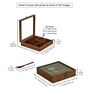 Wooden Handcrafted Square Spice Box Nine Compartments, thumbnail 4 of 4