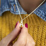 Silver Plated Alphabet Charm Necklace, thumbnail 4 of 12