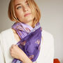 British Butterflies Rose Gold Foil Scarf, thumbnail 6 of 12