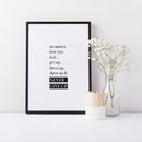 'never Give Up' Typographic Print By Oso Twee | notonthehighstreet.com