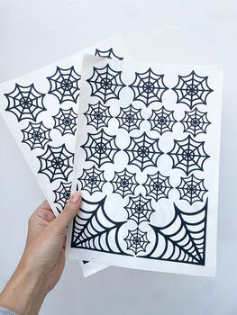 Halloween Spiderweb Wall Stickers, 8 of 8
