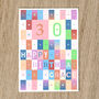 Personalised 30th Birthday Card Age And Name, thumbnail 4 of 10