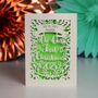 Personalised 'Our First Christmas' Papercut Card, thumbnail 2 of 12