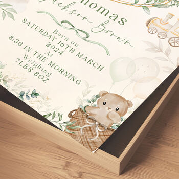 Personalised New Baby Gift Print Bears, 7 of 7