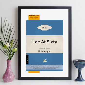 Personalised 60th Birthday Print 1964 Book Cover Gift, 5 of 12