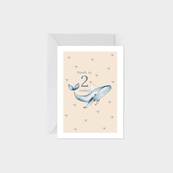Birthday Whale Greeting Card, 3 of 6
