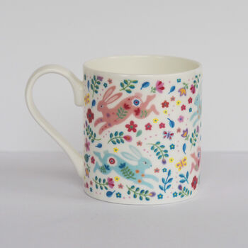 Dancing Hares Mug, 2 of 4