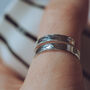 Secret Message Personalised Silver Ring 30th Birthday, thumbnail 7 of 8