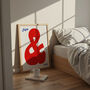 You And Me Hand Painted Typography Wall Art Print, thumbnail 2 of 8