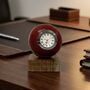 Cricket Ball Clock With Personalised Wood Plinth, thumbnail 11 of 12