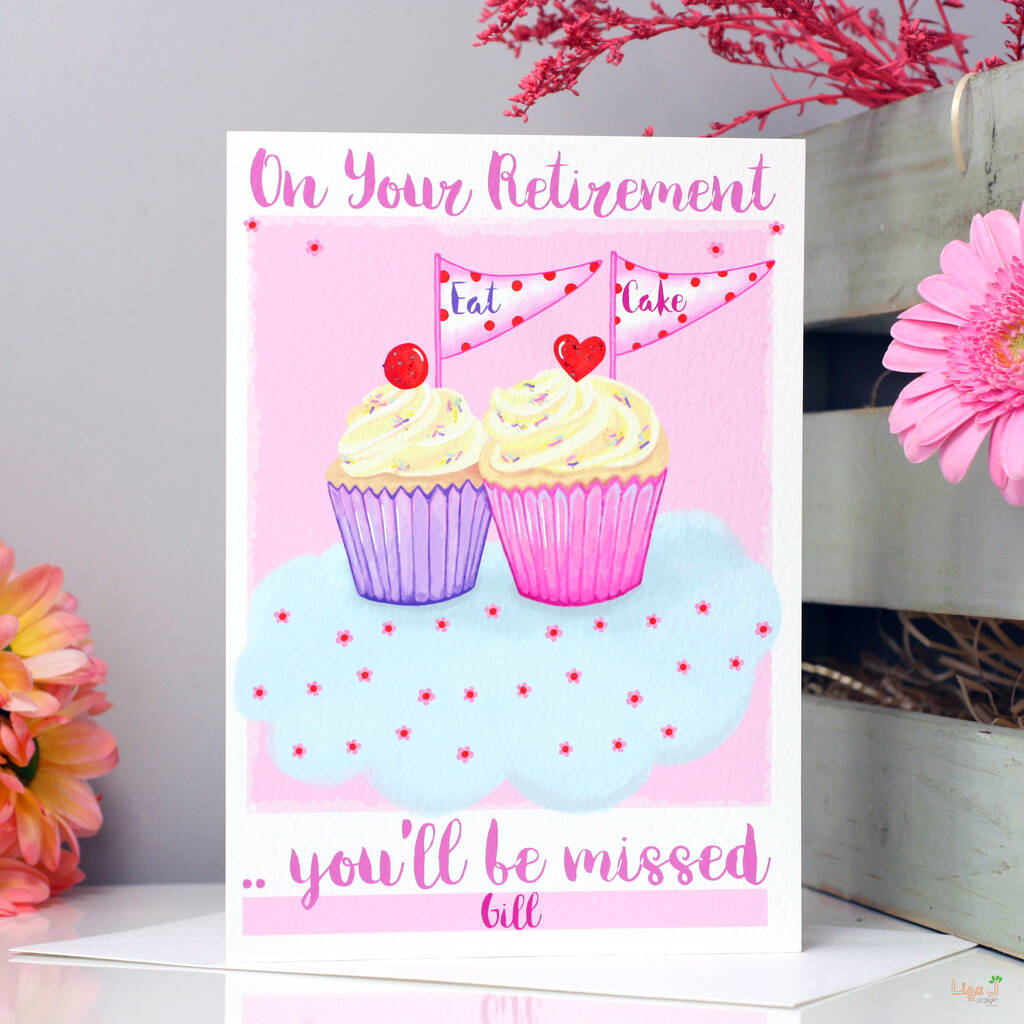 Personalised Cupcake Retirement Card, 1 of 5