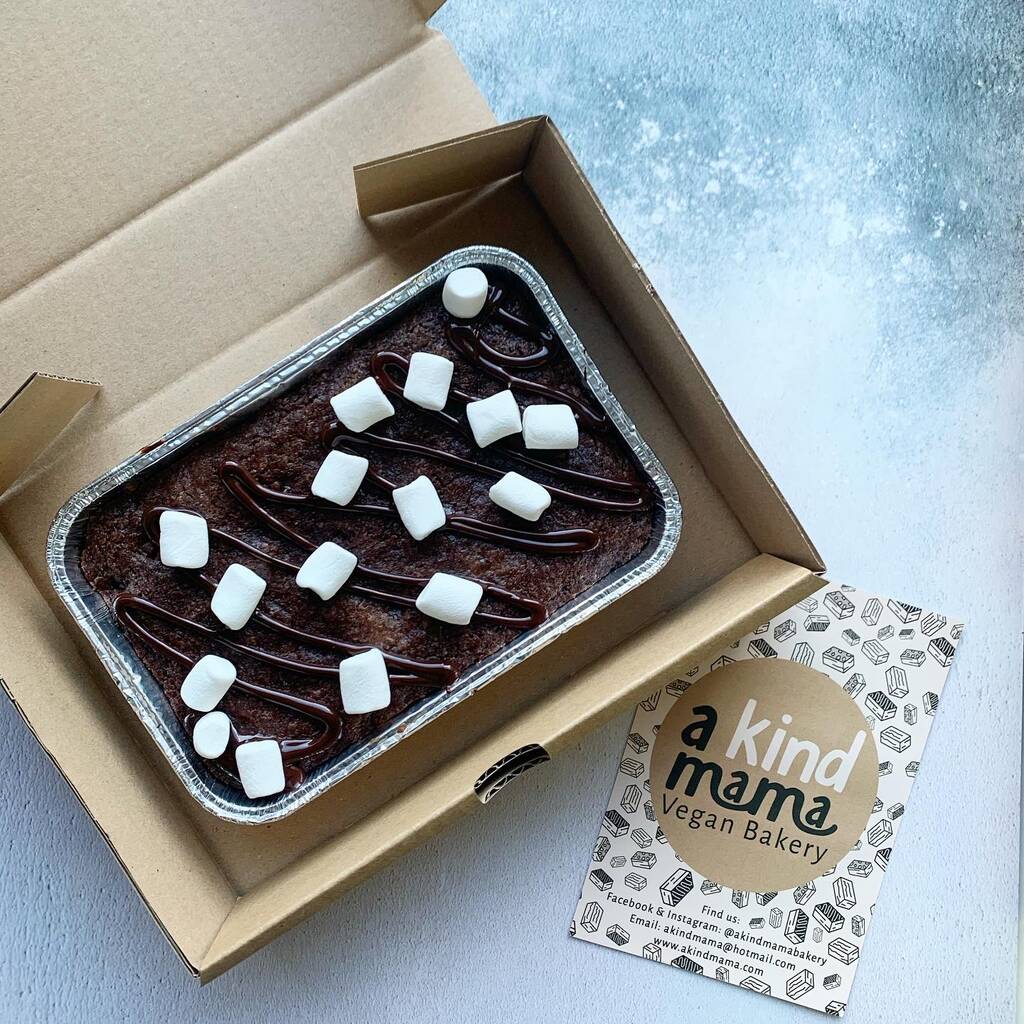 Vegan Brownie Slab Marshmallow By A Kind Mama Vegan Bakery