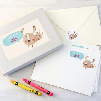 Personalised Cute Animals Writing Set, 5 of 10