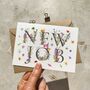 Wildflower Letters New Job Card, thumbnail 3 of 4