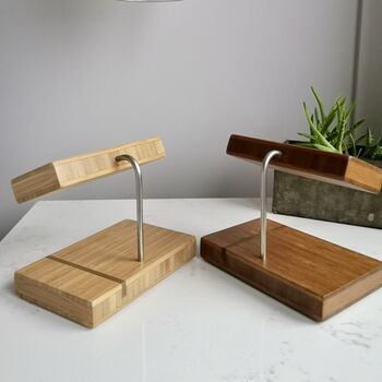 Bamboo Double Watch Stand, 3 of 7