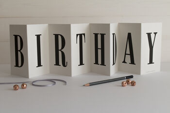 Birthday Fold Out Card, 3 of 5