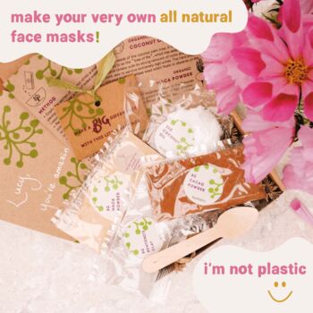 Sending Love All Natural Face Mask Kit Letterbox Gift, 2 of 9