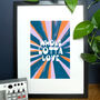 Whole Lotta Love Quote Typography Print, thumbnail 1 of 2