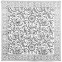Hand Block Printed Grey Cotton Tablecloth, thumbnail 4 of 4