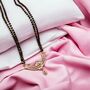 Zircon Mangalsutra Black Beads Pendant Necklace, thumbnail 4 of 4
