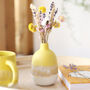 Mojave Glaze Yellow Vase, H11.5cm, thumbnail 1 of 2