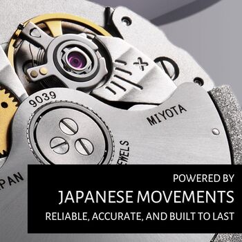 Personalised Metal And Wood Watch Mens Gift,Engraved Watch, 4 of 8