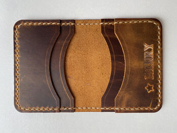 Personalised Sustainable Gift, Genuine Leather Wallet, 7 of 10
