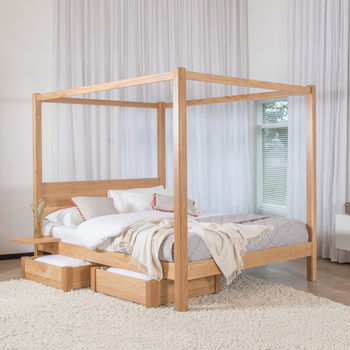 Wooden Four Poster Bed Frame Classic By Get Laid Beds ...