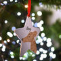 Greyhound Personalised Christmas Tree Dog Decoration, thumbnail 7 of 9