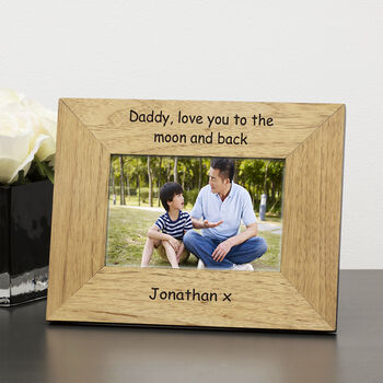 Personalised Daddy, Love You To Moon And Back Frame, 2 of 3