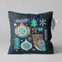 Owl Cushion Cover With Christmas Design, thumbnail 1 of 5