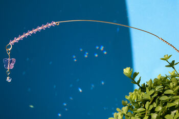 Pink Crystal Butterfly Plant Hanger, 4 of 5