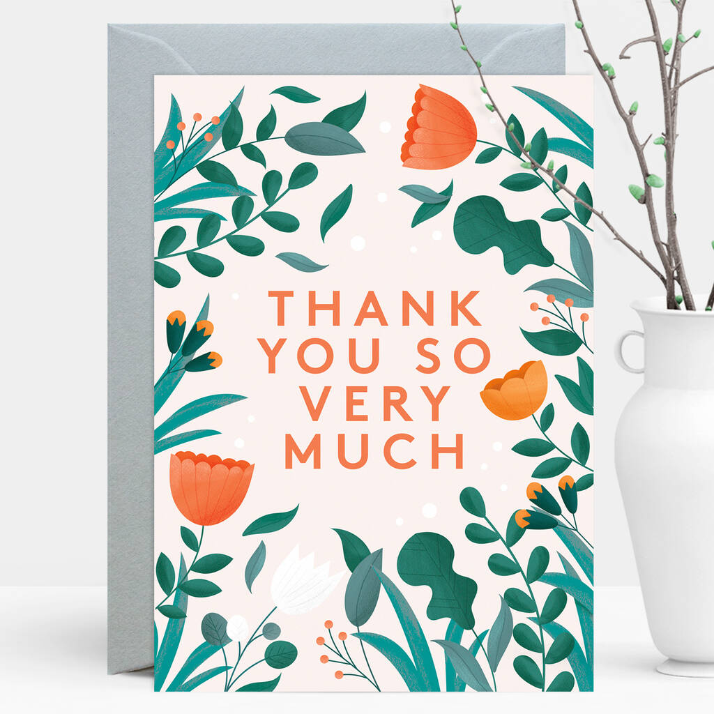 thank you so very much greeting cardduke rabbit