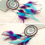 Small Purple Blue Dream Catcher For Wall Decoration, thumbnail 6 of 6