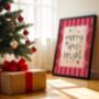 Merry And Bright Christmas Art Print, thumbnail 4 of 4