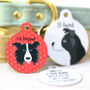 Border Collie Personalised Illustrated Dog Name Tag, thumbnail 9 of 12