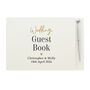 Personalised Black And Gold Guestbook For Wedding, thumbnail 4 of 5