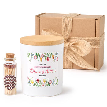 Personalised Wedding Candle Gift For Couple, 6 of 6