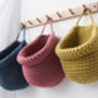 Crochet Wall Hanging Basket, thumbnail 2 of 11