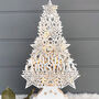 Merry Christmas White LED Tree, thumbnail 2 of 3