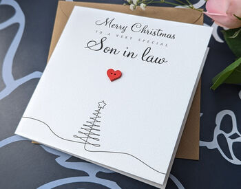 Son In Law Personalised Christmas Card, 4 of 4