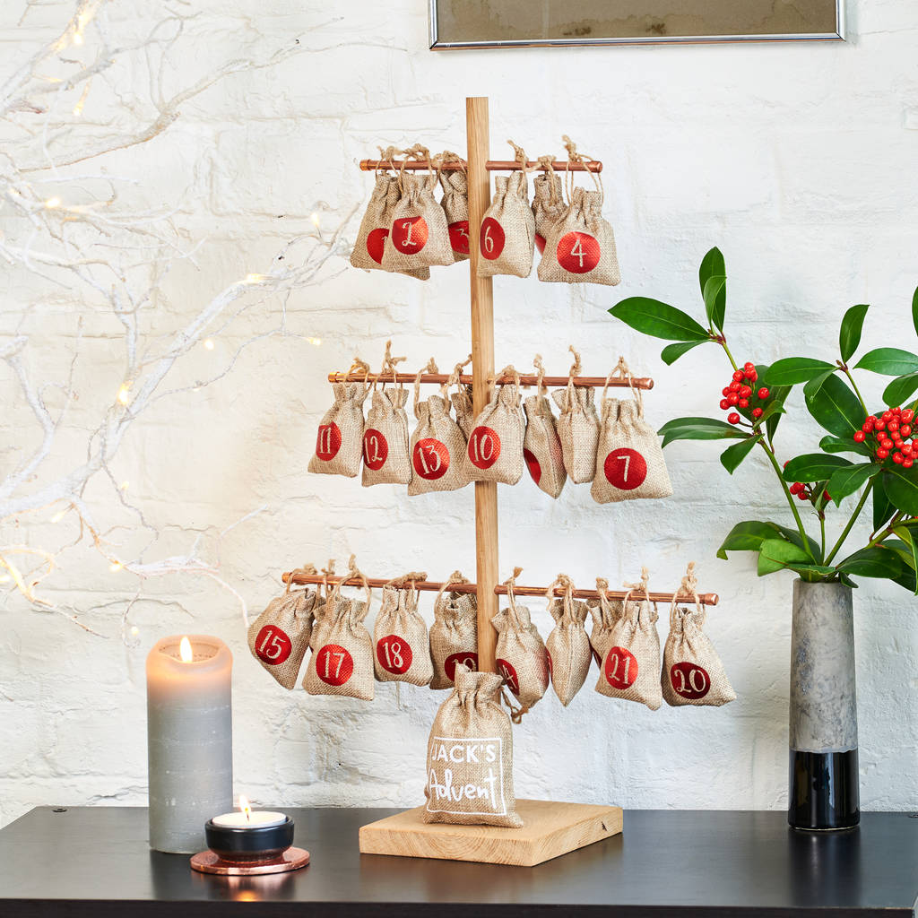 Personalised Christmas Tree Advent Calendar By Pushka Gifts Notonthehighstreet