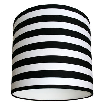 Circus Stripes Black And White Lampshades, 2 of 9